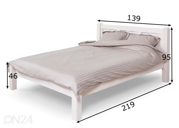 Кровать Freyja 120x200 cm размеры