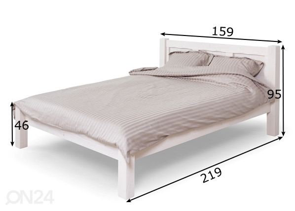 Кровать Freyja 140x200 cm размеры