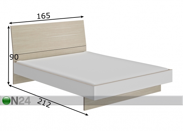Кровать Gray 160x200 cm размеры