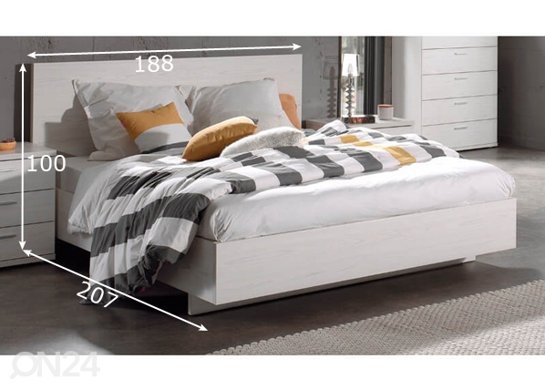 Кровать Helga 180x200 cm размеры