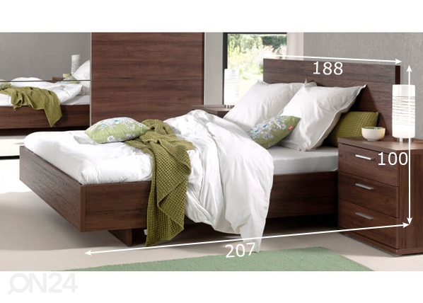 Кровать Helga 180x200 cm размеры