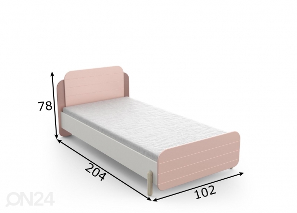 Кровать Jade 90x200 cm размеры