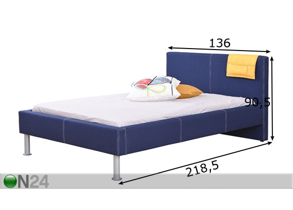 Кровать Kalipso 120x200 cm размеры