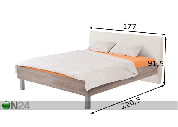 Кровать Kane 160x200 cm размеры