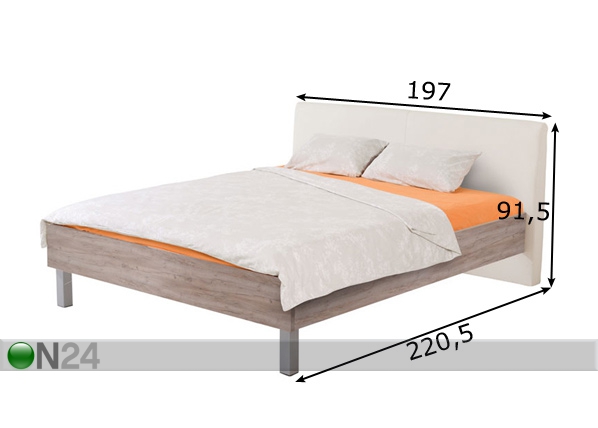 Кровать Kane 180x200 cm размеры