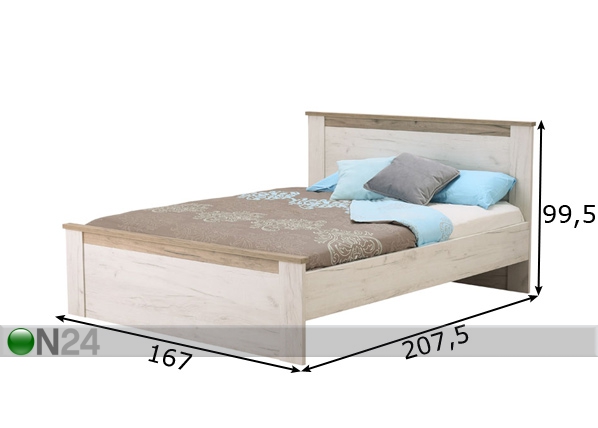 Кровать Kent 160x200 cm размеры