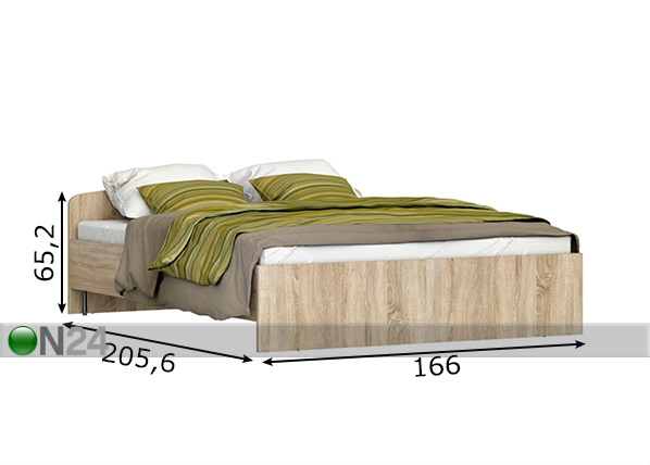 Кровать Kito 160x200 cm размеры