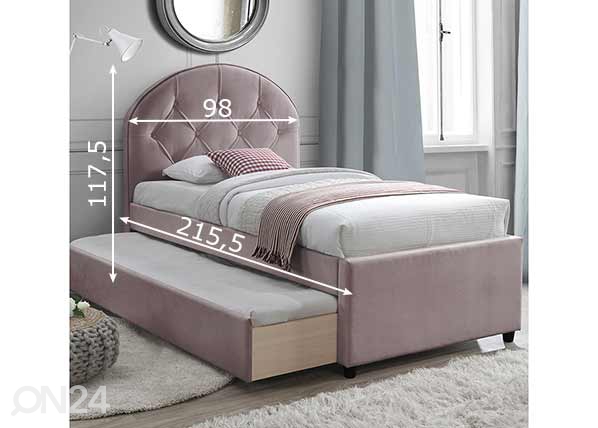 Кровать Lara 90х200 см размеры
