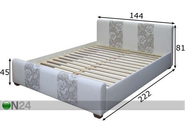 Кровать Leedi 140x200 cm размеры