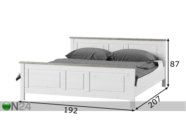 Кровать Lima 180x200 cm размеры