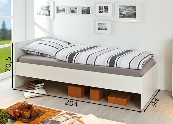 Кровать Lini 90x200 cm размеры