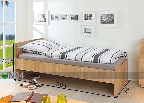 Кровать Lini 90x200 cm размеры