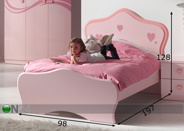 Кровать Lizzy 90x200 cm размеры