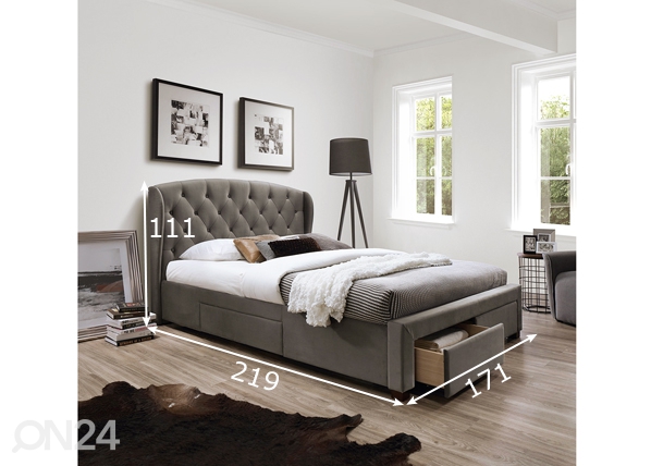 Кровать Louis 160x200 cm размеры