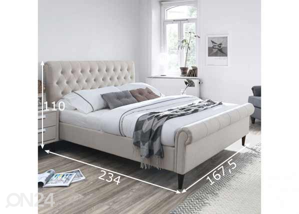 Кровать Lucia 160x200 см размеры