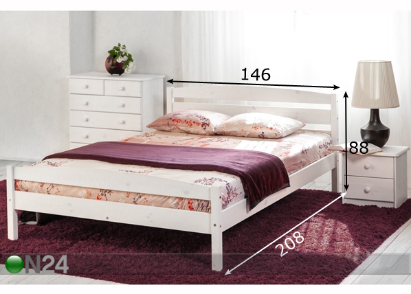 Кровать Magnus 140x200 cm размеры