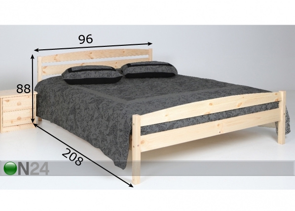 Кровать Magnus 90x200 cm размеры