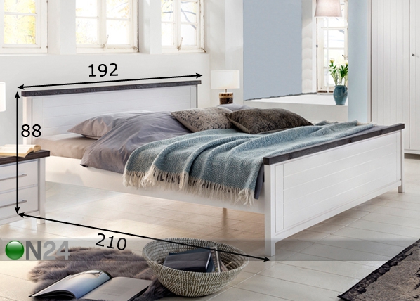 Кровать Malibu 180x200 cm размеры