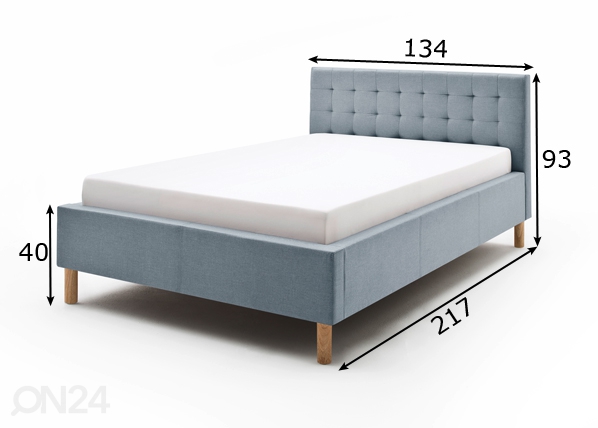 Кровать Malin 120x200 cm размеры