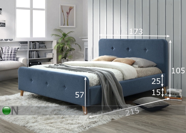 Кровать Malmo 160x200 cm размеры