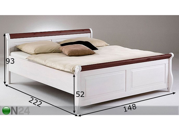 Кровать Malta 140x200 cm размеры