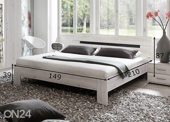 Кровать Marijke 140x200 cm размеры