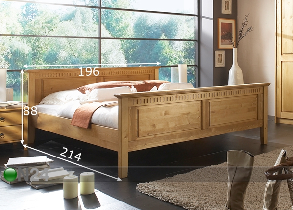 Кровать Merano 180x200 cm размеры