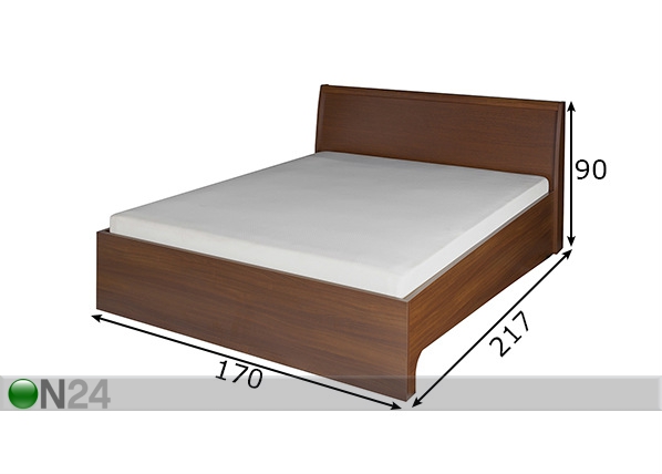 Кровать Meris 160x200 см размеры