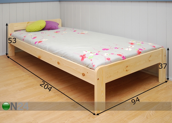 Кровать Mona 90x200 cm размеры