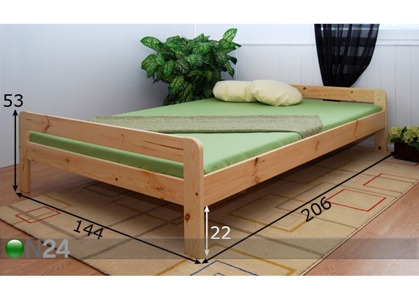 Кровать Moniek 140x200 cm размеры