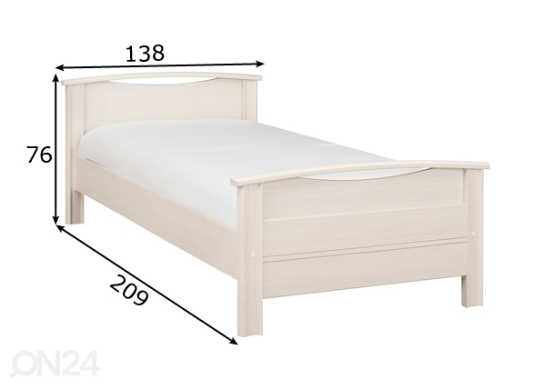 Кровать Montana 120x200 cm размеры