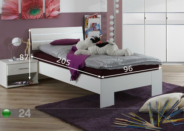Кровать Nightlight 90x200 см размеры