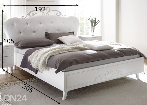 Кровать Nivea 160x200 cm размеры
