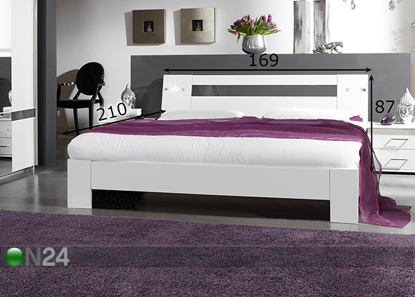 Кровать Nizza 160x200 cm размеры