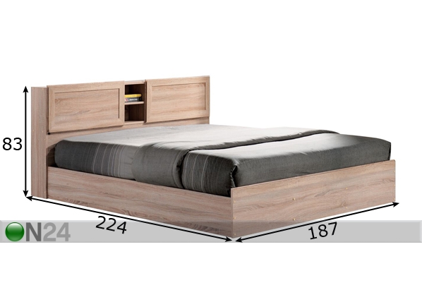 Кровать Osaka 160x200 cm размеры