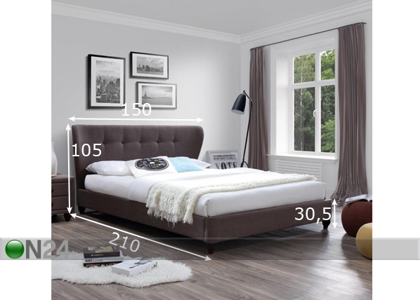 Кровать Oscar 140x200 cm размеры