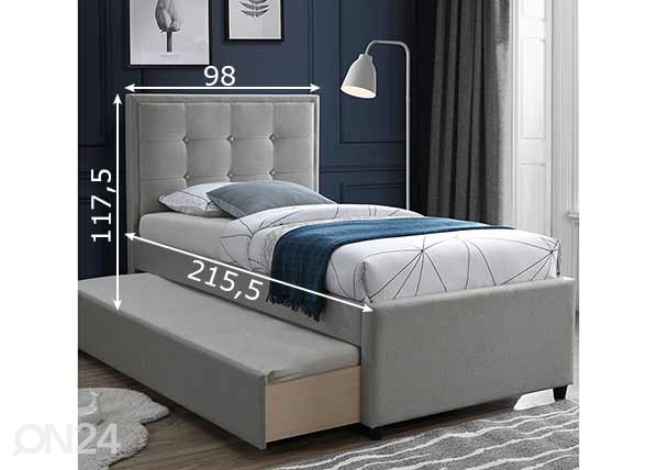 Кровать Oswaldo 90х200 см размеры