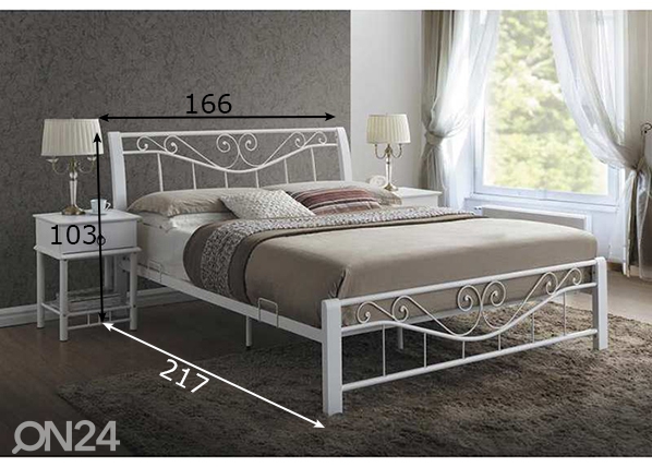 Кровать Parma 160x200 cm размеры