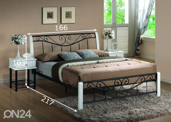 Кровать Parma 160x200 cm размеры