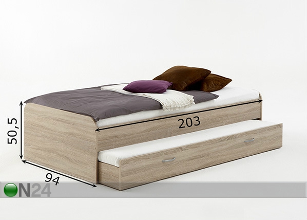 Кровать Pedro 4 90x200 см размеры