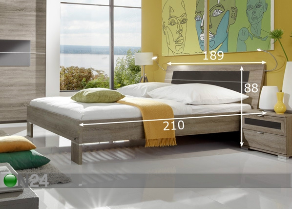 Кровать Pleasure 180x200 cm размеры