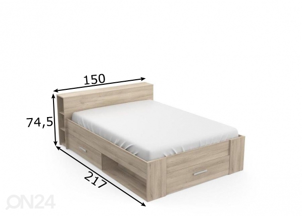 Кровать Pocket 140x190 cm размеры