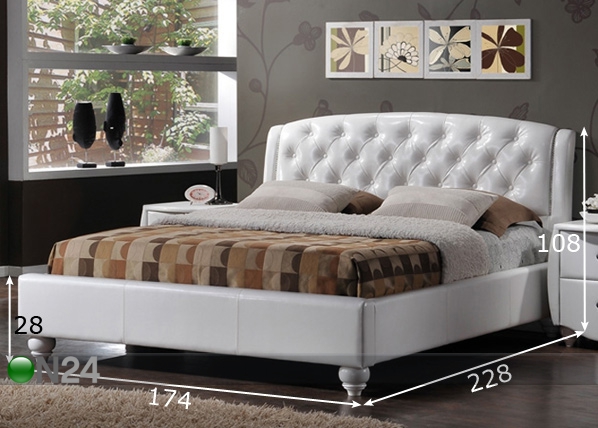 Кровать Potenza 160x200 cm размеры