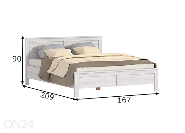 Кровать Provans 160x200 cm размеры