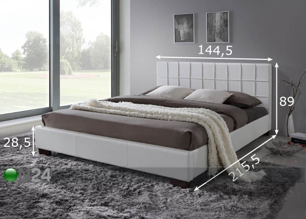 Кровать Ralph 140x200 cm размеры