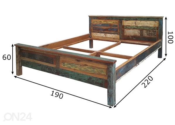 Кровать Riverboat 180x200 cm размеры