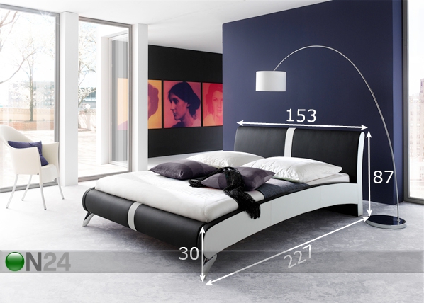 Кровать Romeo 140x200 cm размеры