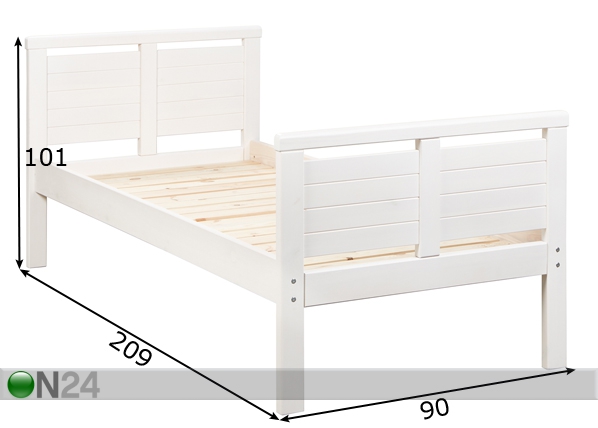 Кровать Seenior 90x200 cm размеры