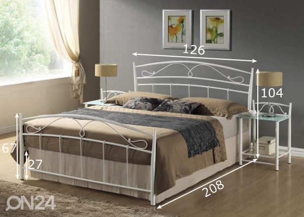 Кровать Siena 120x200 cm размеры