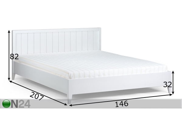 Кровать Skone 140x200 cm размеры